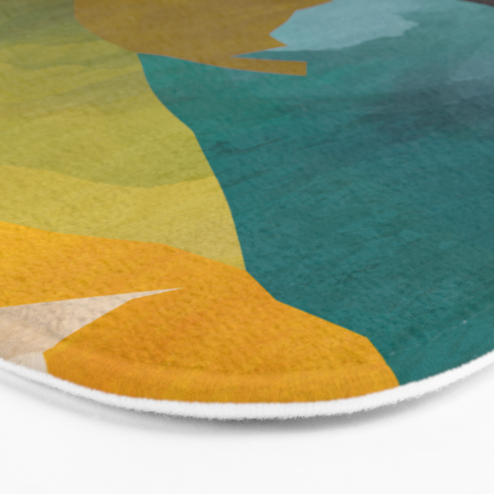 landscape mountains abstract minimal art Bath Mat Gallery Image 3
