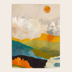 landscape mountains abstract minimal art Poster Gallery Image 4