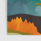 landscape mountains abstract minimal art Poster Gallery Image 3