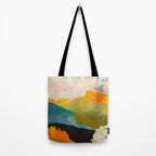 landscape mountains abstract minimal art Tote Bag Gallery Image 2