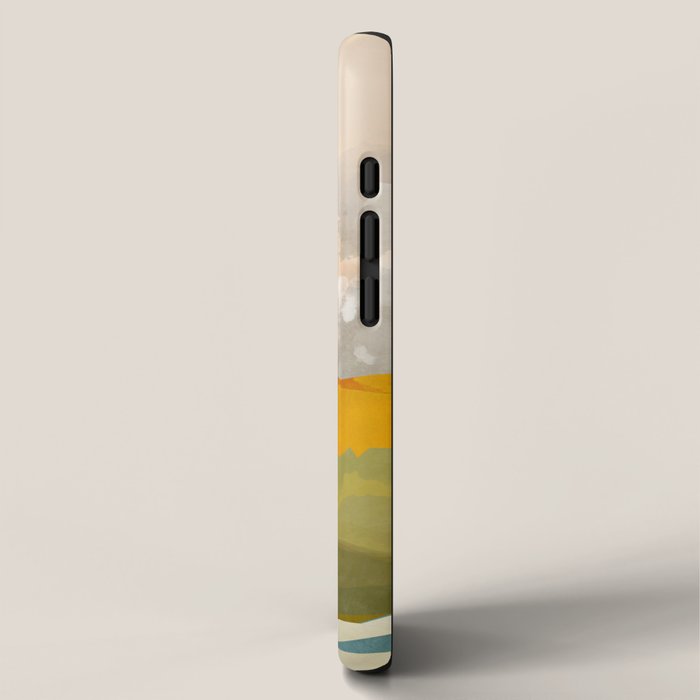 landscape mountains abstract minimal art iPhone Case Gallery Image 2