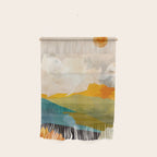 landscape mountains abstract minimal art Wall Hanging Gallery Image 1