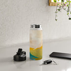 landscape mountains abstract minimal art Water Bottle Gallery Image 4