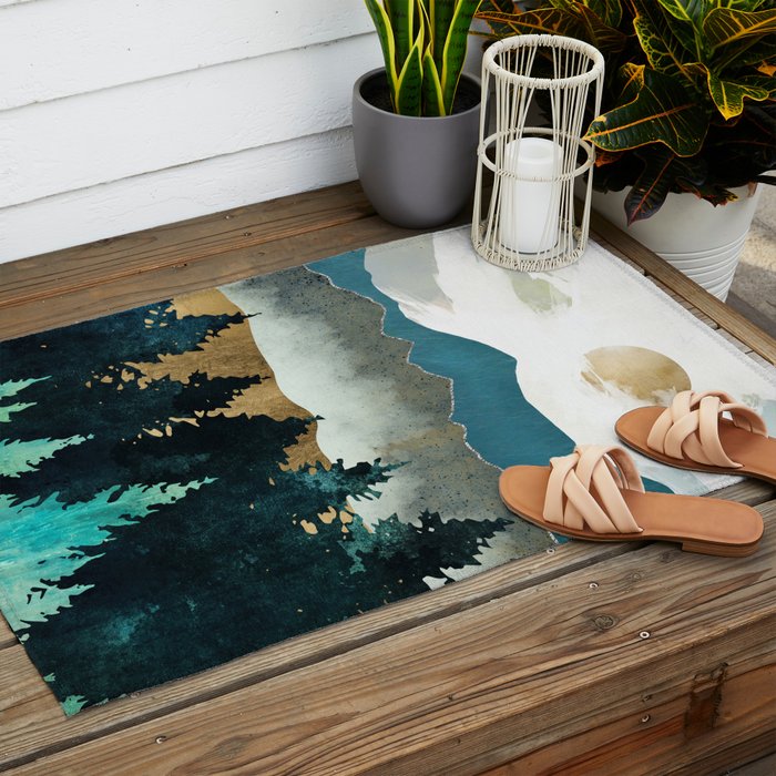Forest Mist Outdoor Rug Gallery Image 2