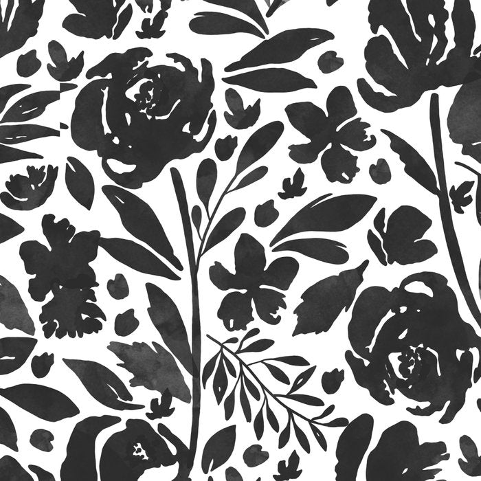 Simple black and white flower garden Coffee Mug Gallery Image 2