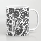 Simple black and white flower garden Coffee Mug Gallery Image 1