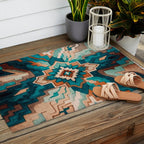 Abstract Geometric Southwest Outdoor Rug Gallery Image 2