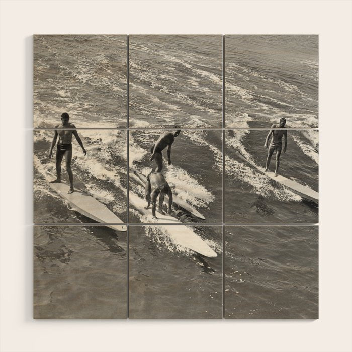 The Gang On A Wave Wood Wall Art Gallery Image 1