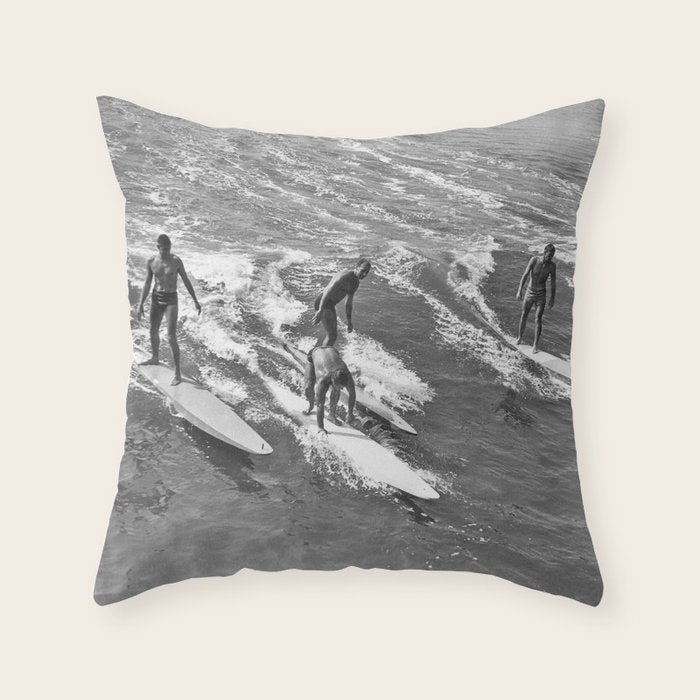 The Gang On A Wave Throw Pillow Gallery Image 6