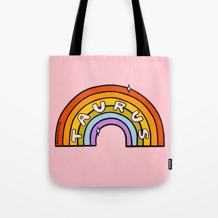 Taurus Rainbow Tote Bag Gallery Image 1