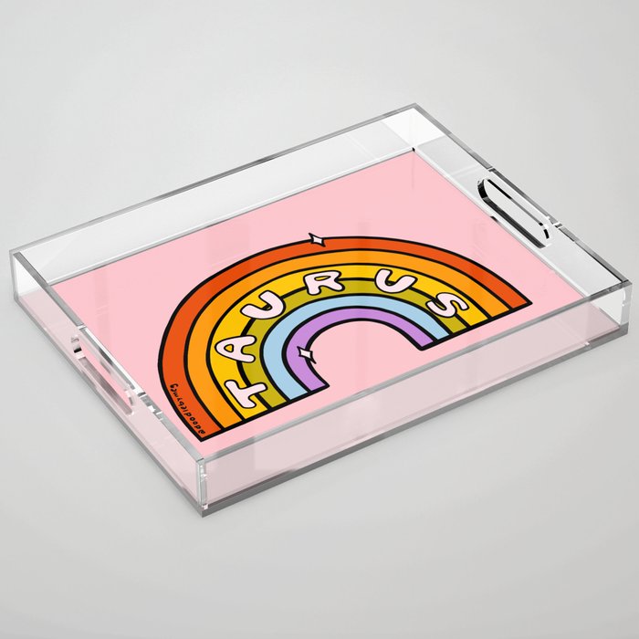 Taurus Rainbow Acrylic Tray Gallery Image 1