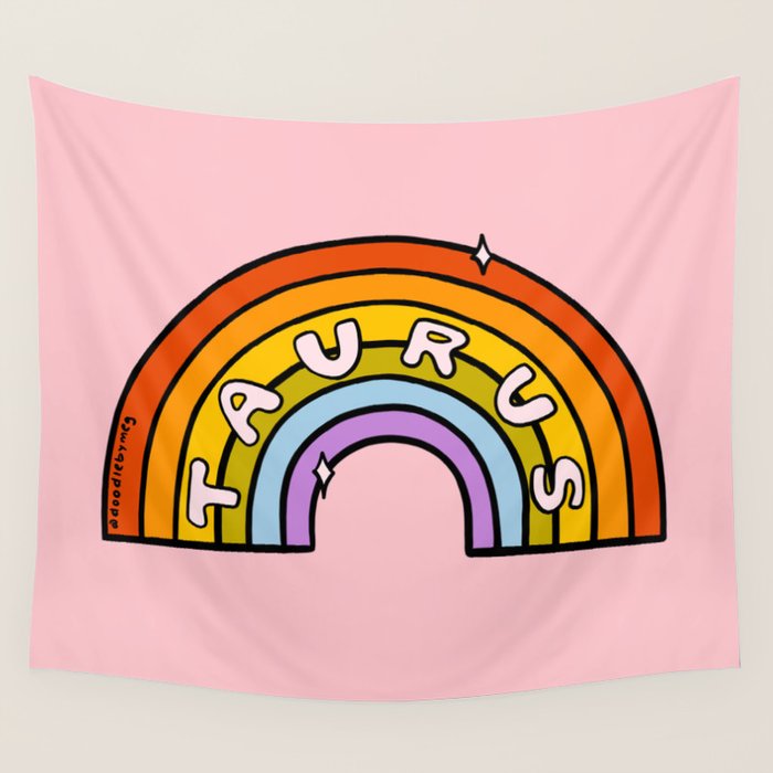 Taurus Rainbow Wall Tapestry Gallery Image 1