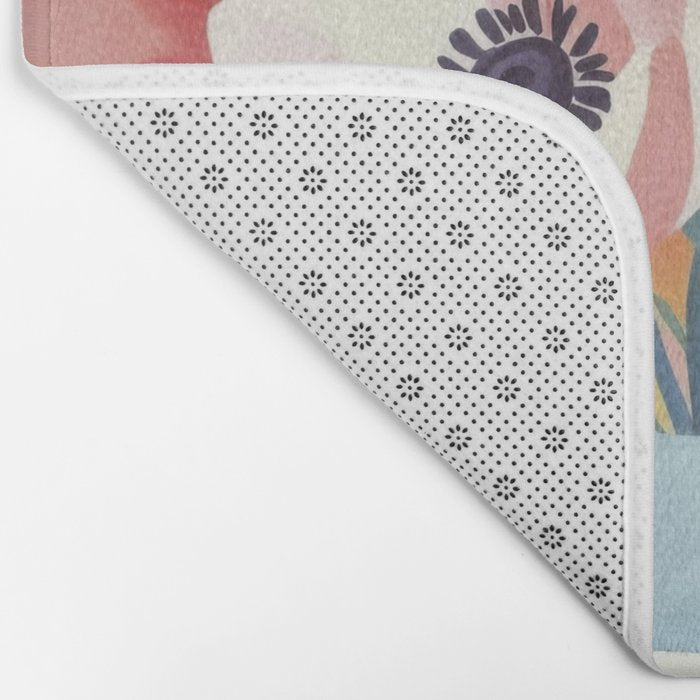 June Petals Happy Summer Bouquet Bath Mat Gallery Image 2