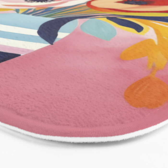 June Petals Happy Summer Bouquet Bath Mat Gallery Image 3