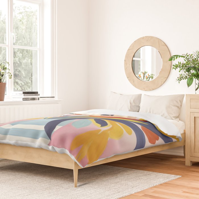 June Petals Happy Summer Bouquet Duvet Cover Gallery Image 2