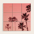Tranquillity - flamingo pink Wood Wall Art Gallery Image 1