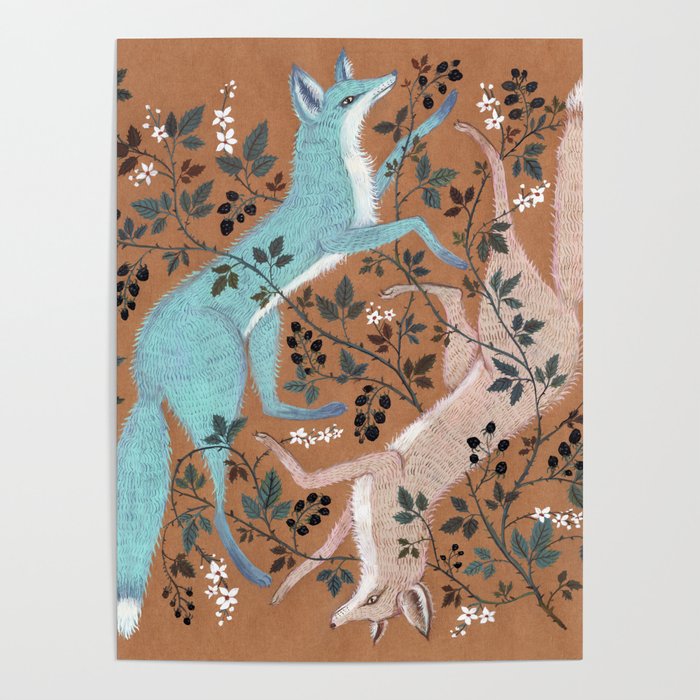 Blackberry Foxes Poster Gallery Image 1