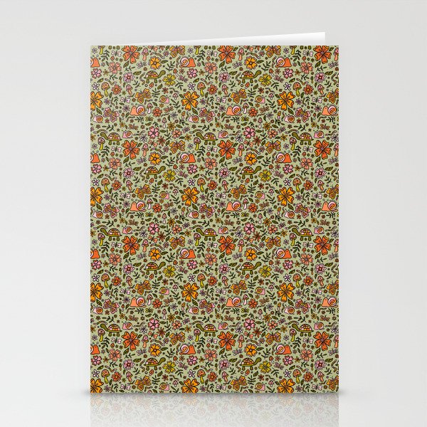 Spring Snail Print Stationery Card Gallery Image 1
