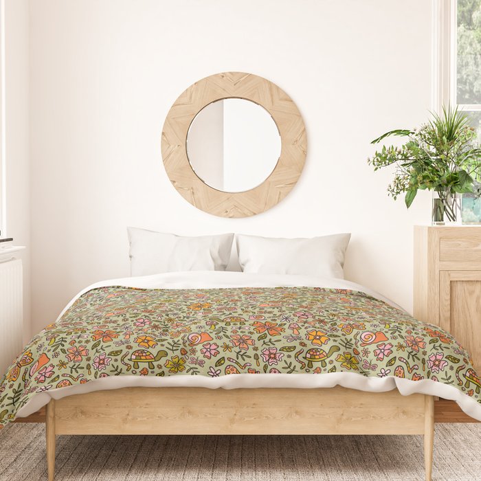Spring Snail Print Duvet Cover Gallery Image 3