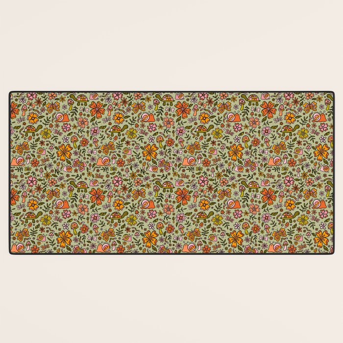Spring Snail Print Desk Mat Gallery Image 3