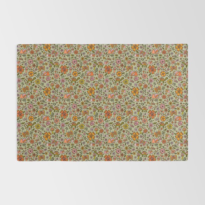 Spring Snail Print Rug Gallery Image 2
