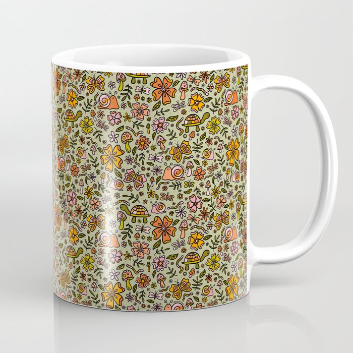 Spring Snail Print Coffee Mug Gallery Image 1