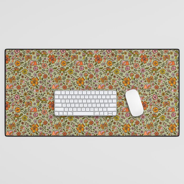 Spring Snail Print Desk Mat Gallery Image 1
