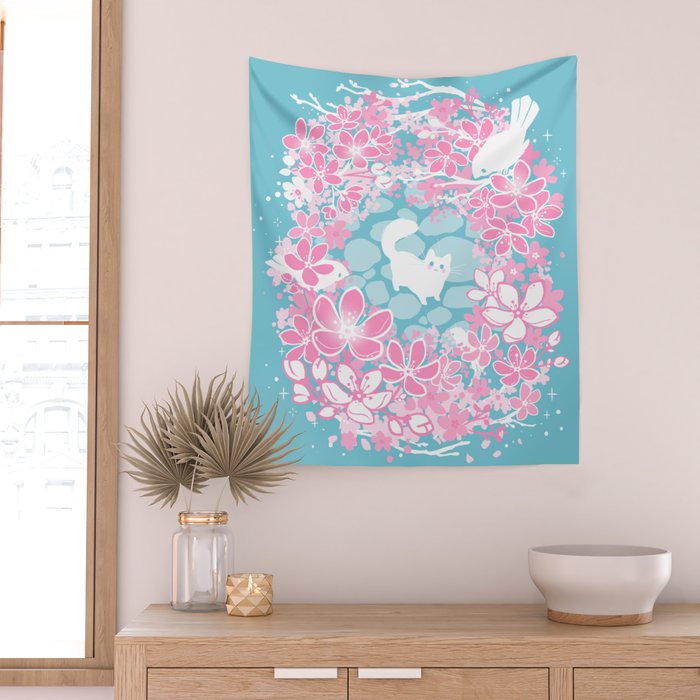 Spring Greeting Wall Tapestry Gallery Image 2