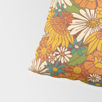 70s Retro Floral Pillow Sham Gallery Image 4