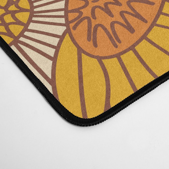 70s Retro Floral Desk Mat Gallery Image 4