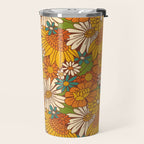 70s Retro Floral Travel Mug Gallery Image 2