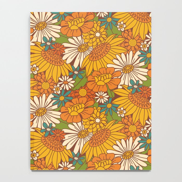 70s Retro Floral Notebook Gallery Image 4