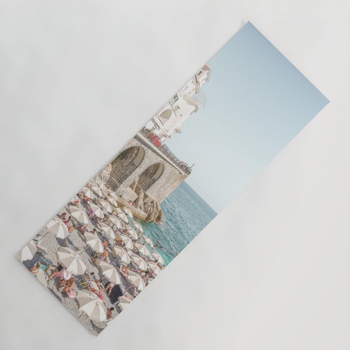 Marina Grande Beach Photo | Amalfi Coast Town In Italy Art Print | Summer Landscape Travel Photography Yoga Mat Gallery Image 1