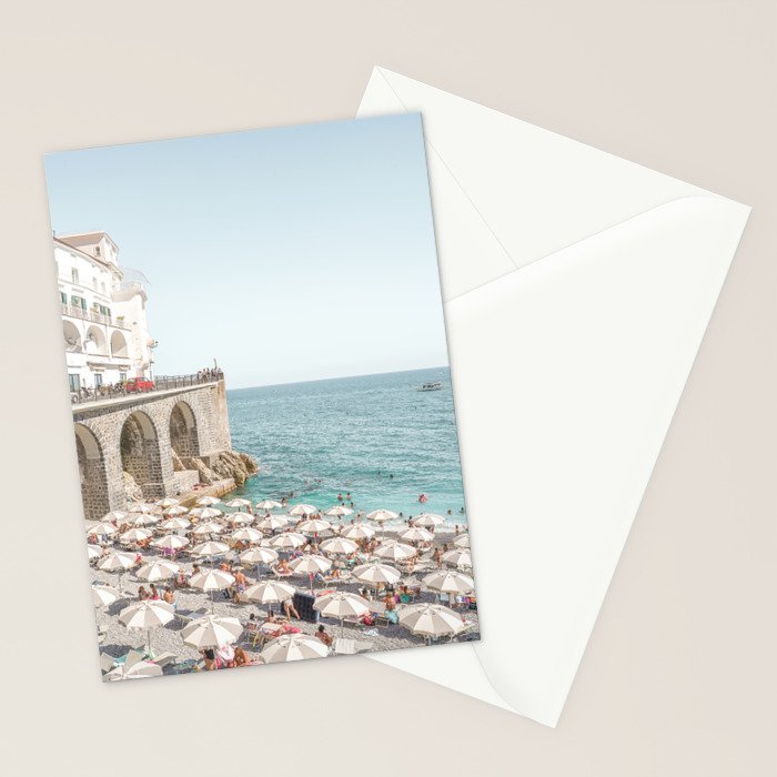 Marina Grande Beach Photo | Amalfi Coast Town In Italy Art Print | Summer Landscape Travel Photography Stationery Card Gallery Image 2
