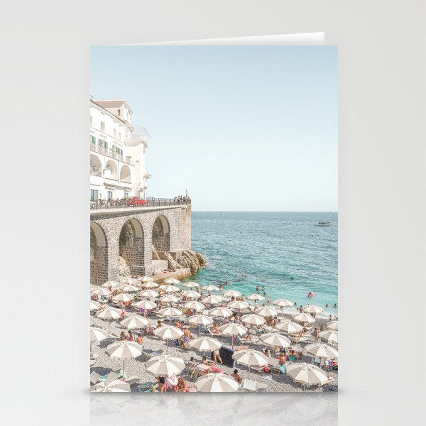Marina Grande Beach Photo | Amalfi Coast Town In Italy Art Print | Summer Landscape Travel Photography Stationery Card Gallery Image 2