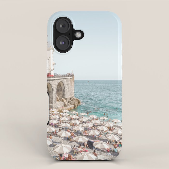 Marina Grande Beach Photo | Amalfi Coast Town In Italy Art Print | Summer Landscape Travel Photography iPhone Case Gallery Image 1