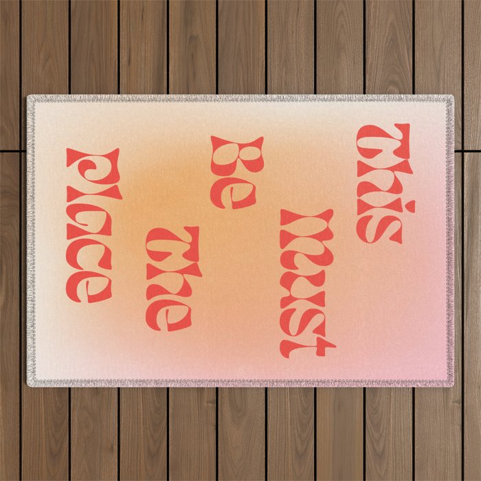 This Must Be The Place: Gradient Edition Outdoor Rug Gallery Image 1