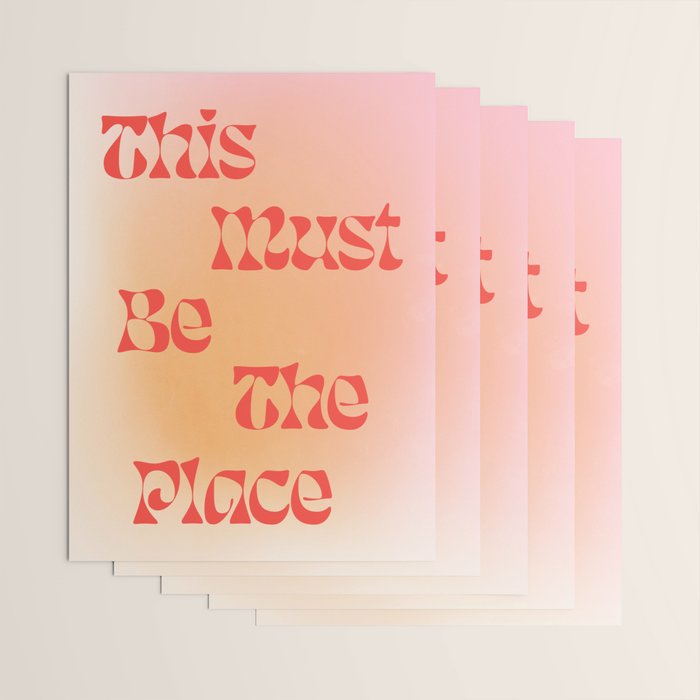 This Must Be The Place: Gradient Edition Wrapping Paper Gallery Image 3