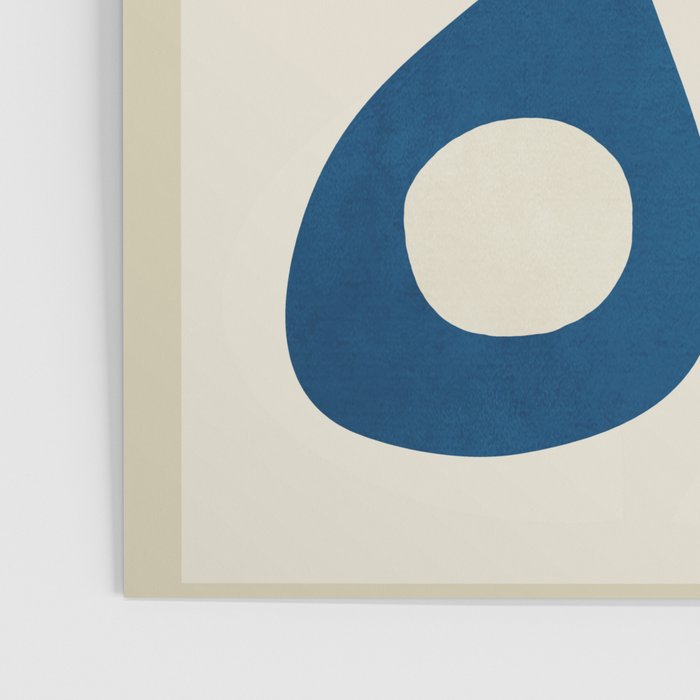 Minimal Abstract Cobalt Poster Gallery Image 3