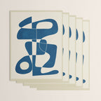 Minimal Abstract Cobalt Wrapping Paper Gallery Image 3