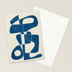 Minimal Abstract Cobalt Stationery Card Gallery Image 2