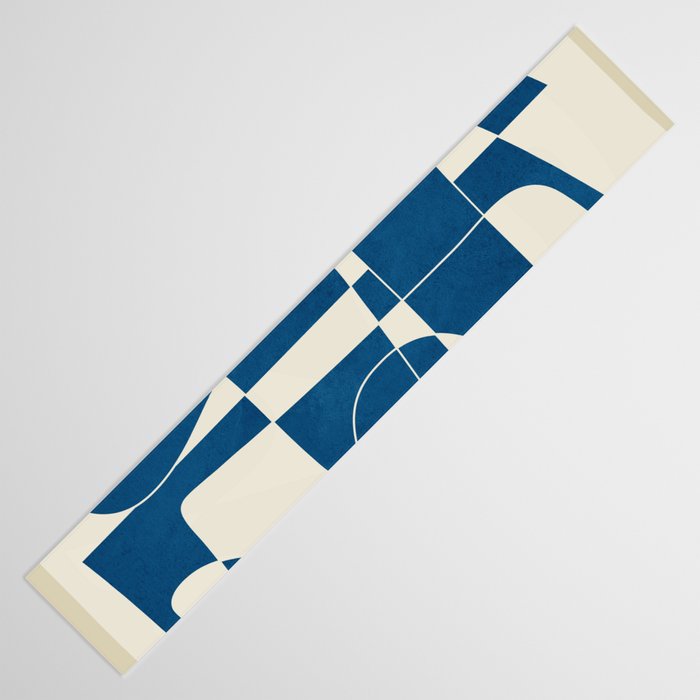 Minimal Abstract Cobalt Table Runner Gallery Image 3