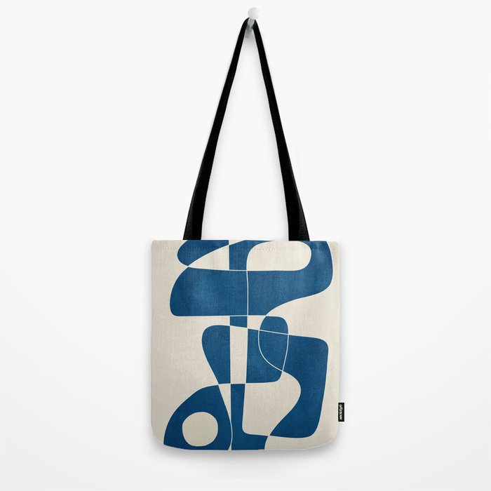 Minimal Abstract Cobalt Tote Bag Gallery Image 2