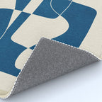 Minimal Abstract Cobalt Rug Gallery Image 4