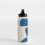 Minimal Abstract Cobalt Water Bottle Gallery Image 3