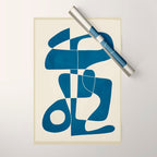 Minimal Abstract Cobalt Wrapping Paper Gallery Image 1