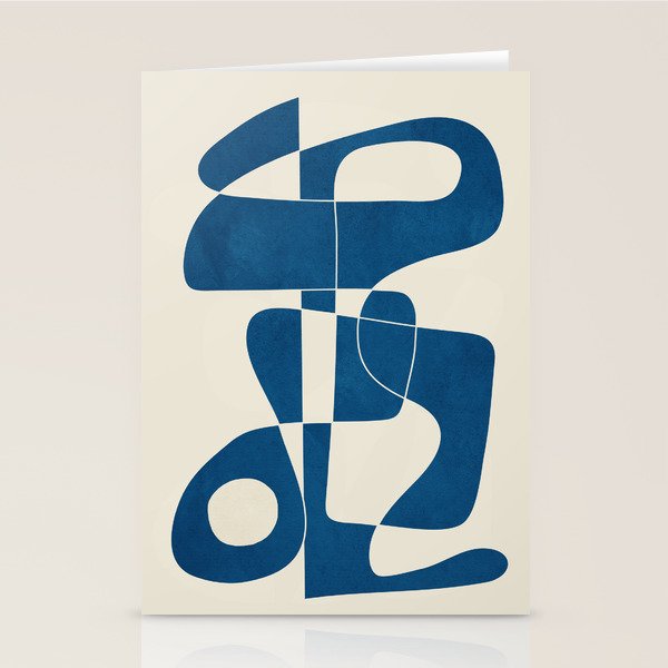 Minimal Abstract Cobalt Stationery Card Gallery Image 1