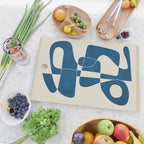 Minimal Abstract Cobalt Cutting Board Gallery Image 2