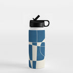 Minimal Abstract Cobalt Water Bottle Gallery Image 1