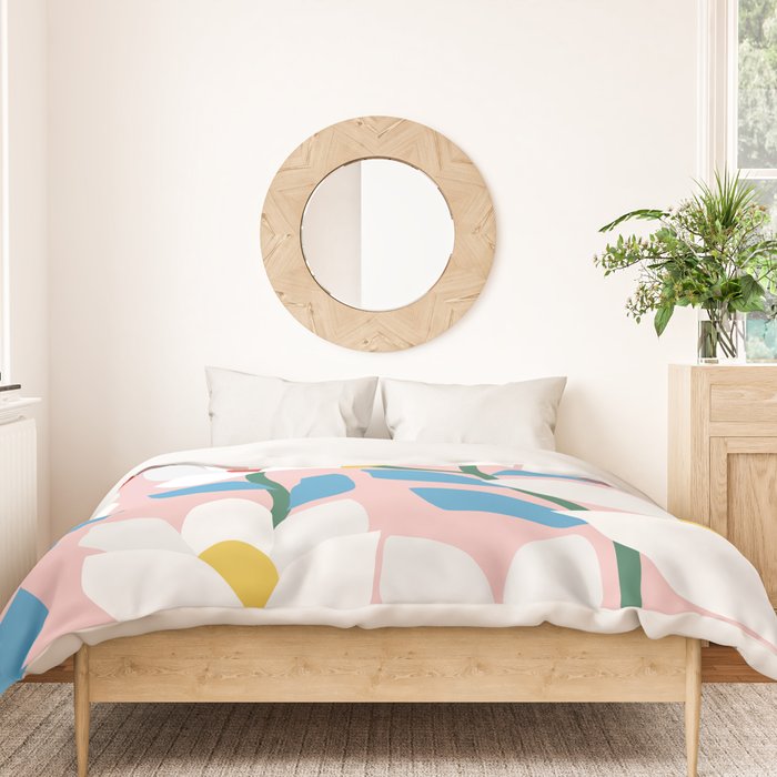 White Spring Florals Duvet Cover Gallery Image 3